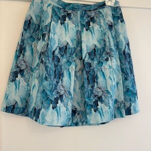 Blue Abstract Women's Skirt
